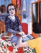 Henri Matisse Baroness portrait oil on canvas